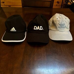 3 hats, barely worn